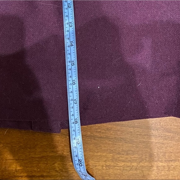 J. Crew Pencil Skirt Wool Burgundy Maroon Size 0P - Picture 10 of 10